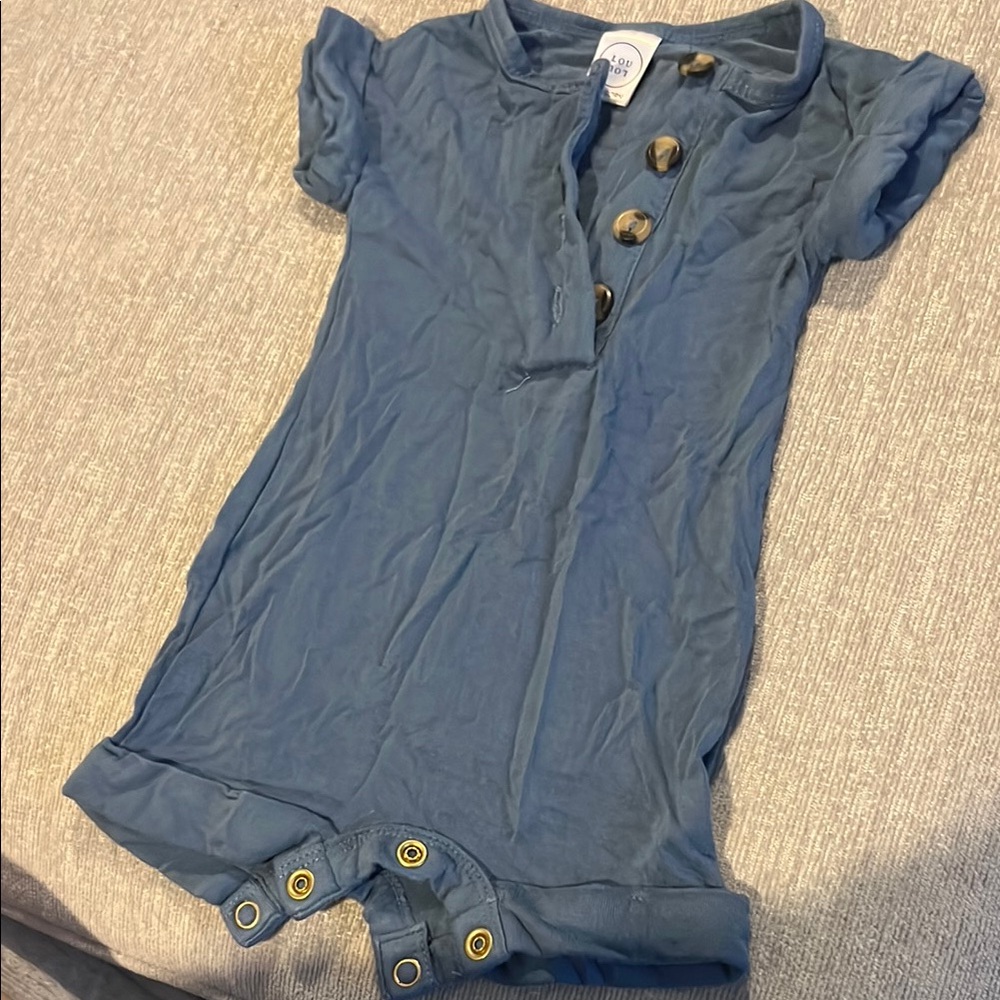 Lou Lou & Company Navy Blue Short-Sleeve One-Piece